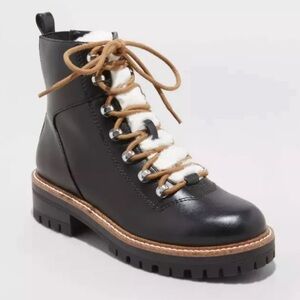 Women's Leighton Hiking Boots Black - A New Day